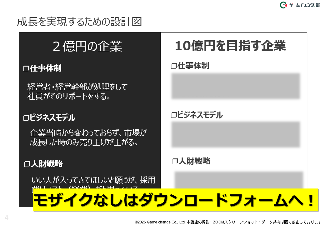 10億円を目指す企業と2億円企業の違い