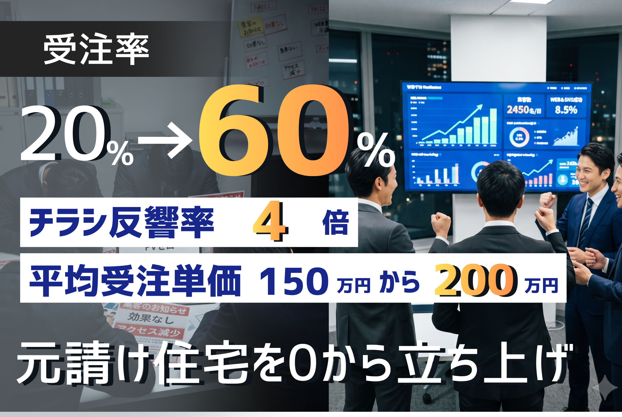 チラシもWEBも不発。そこから月40件の反響を生んだ集客成功事例
